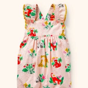 NWT Mini Boden Dungarees Animal Jungle